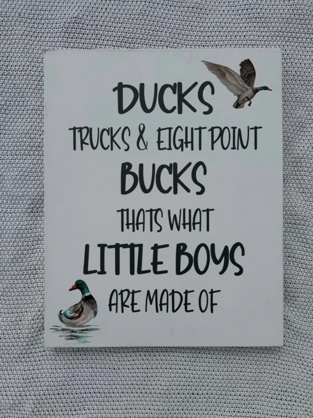 Ducks Trucks & Eight Point Bucks Wall Art